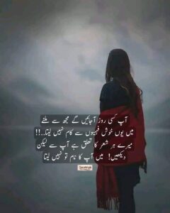 Best Sad Poetry in Urdu | Ap ka Name to nhn leta – 4 line shayari